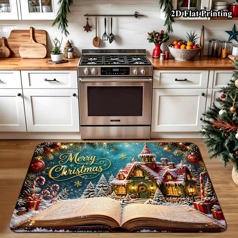 1pc 2D Flat Christmas Rug, Mag - Commercial Book Printing Machines ulasan dan harga