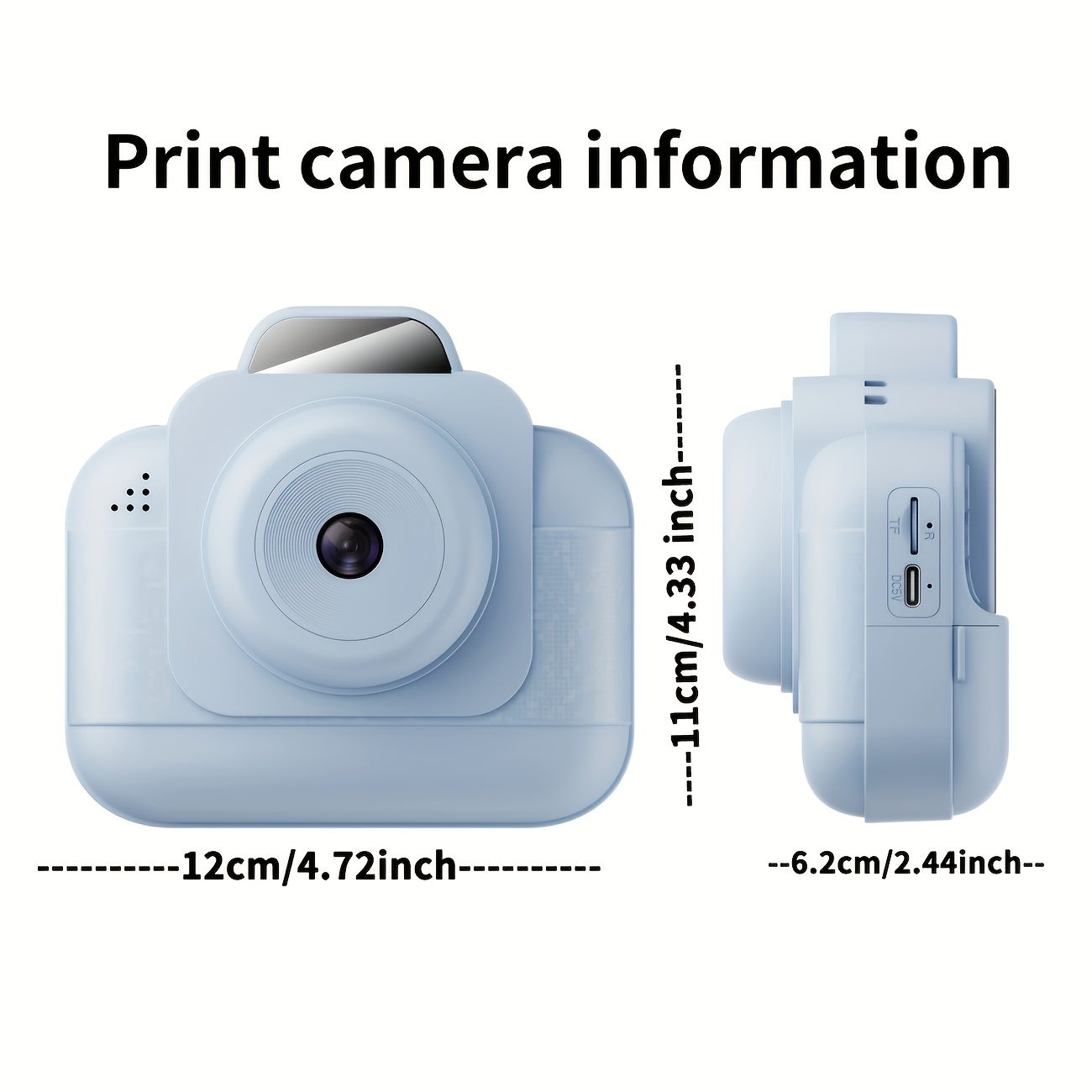Portable photo printer (blue)  - Photo Printer ulasan dan harga